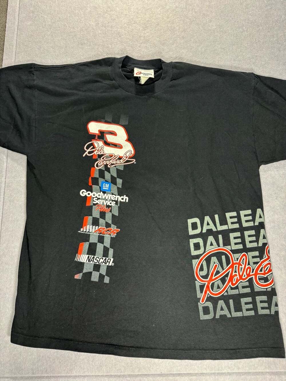 Competitors View Dale Earnhardt 3 T-Shirt Size XL Black NASCAR
